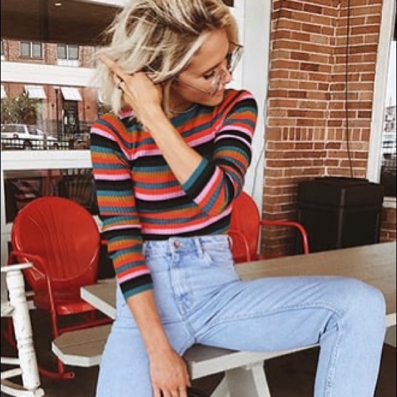 Striped Pullover Sweater - Picture 2 of 3